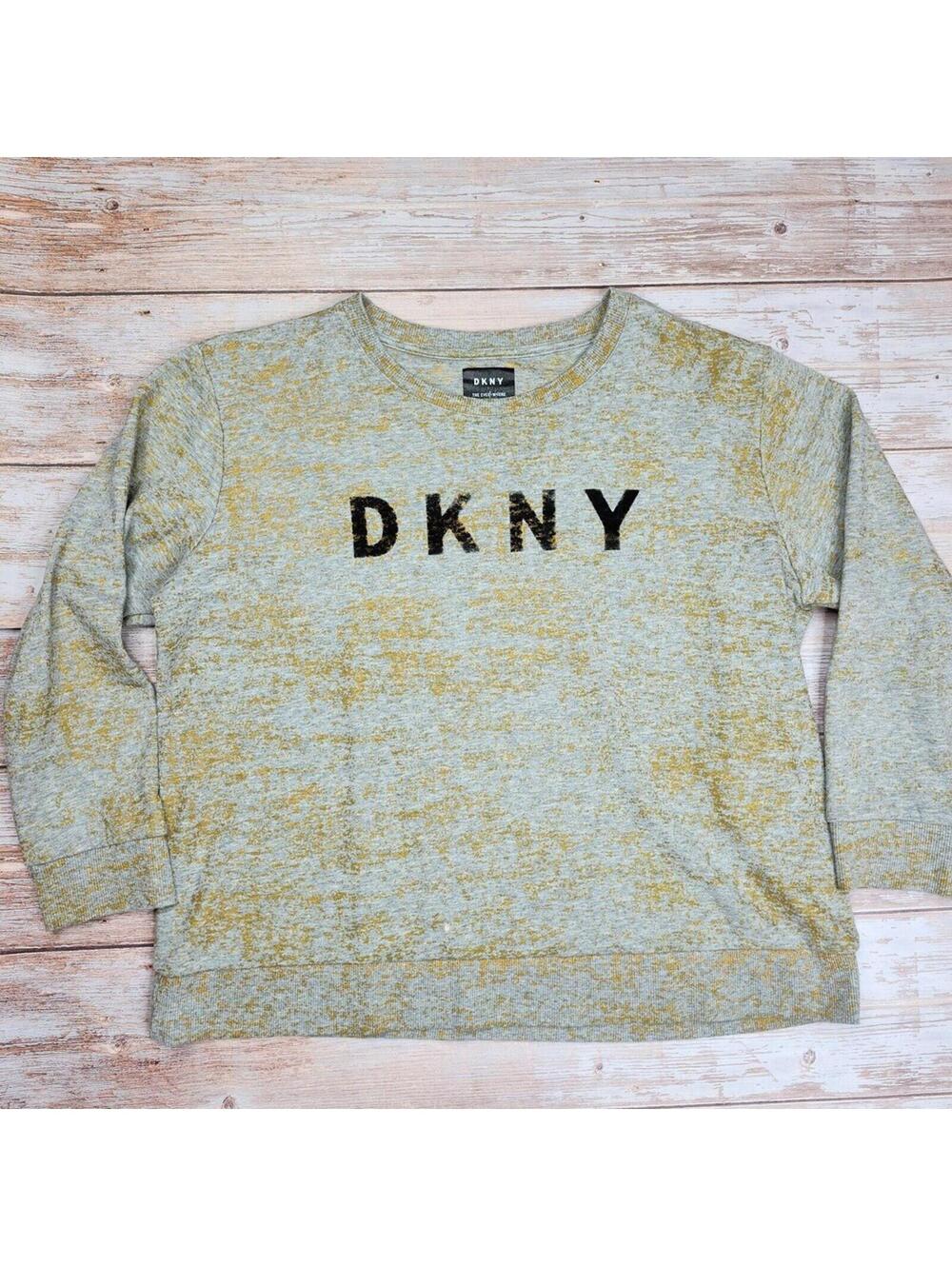 DKNY | Women's Gray Metallic Everywhere Sweatshirt | Large
